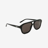 Black glasses, side view