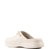 Tan shoes, side view