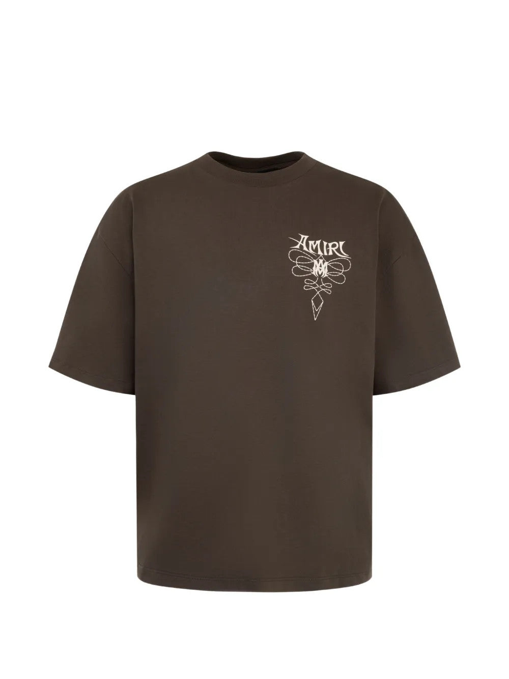 Brown t-shirt, front view