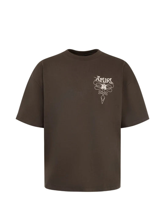 Brown t-shirt, front view