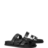 Black sandals, side view