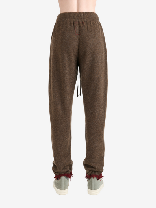 Brown pants, full body view