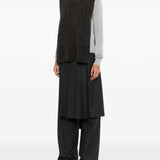 Brown scarf, full body view