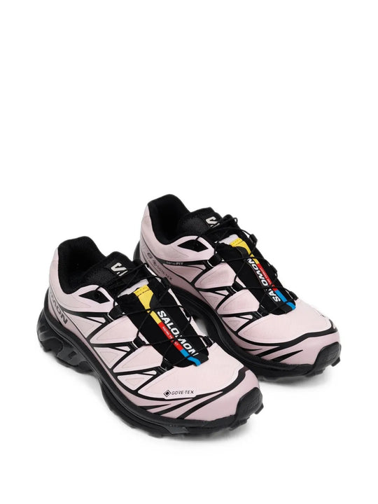 Pink shoes, front view