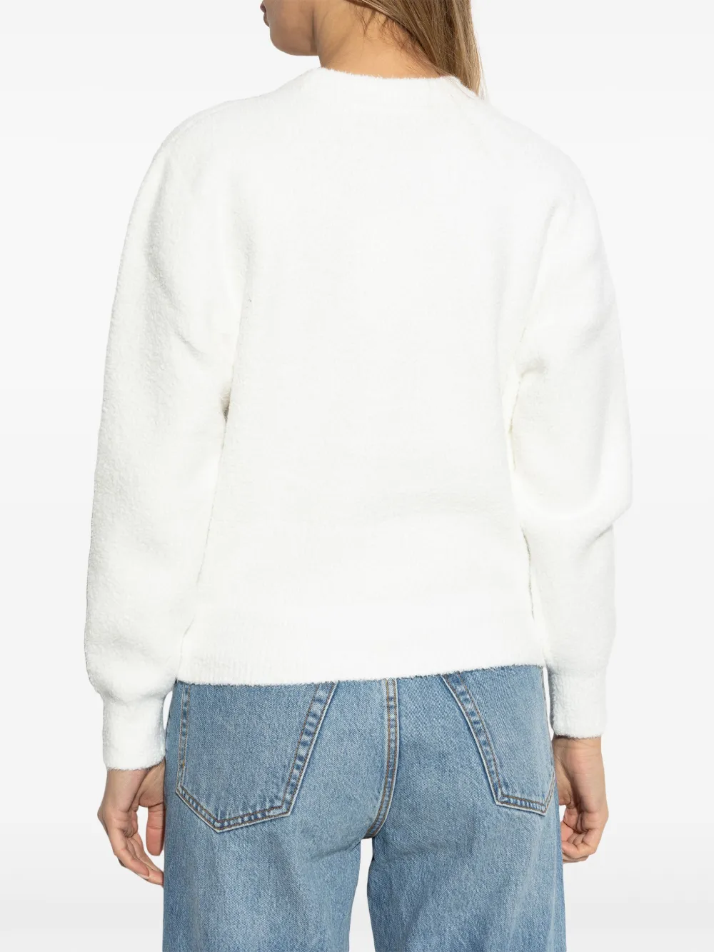 T BY ALEXANDER WANG - Women Embroidered Logo Relaxed Crewneck Pullover