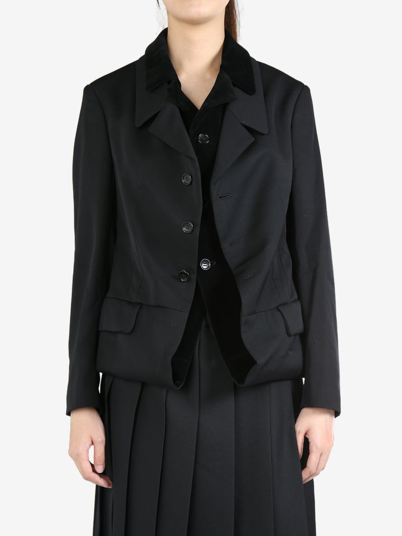 COMME DES GARCONS COMME DES GARCONS - Women Velvet Vollar Blazer