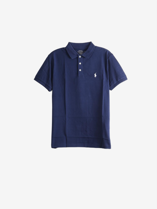 Navy t-shirt, front view
