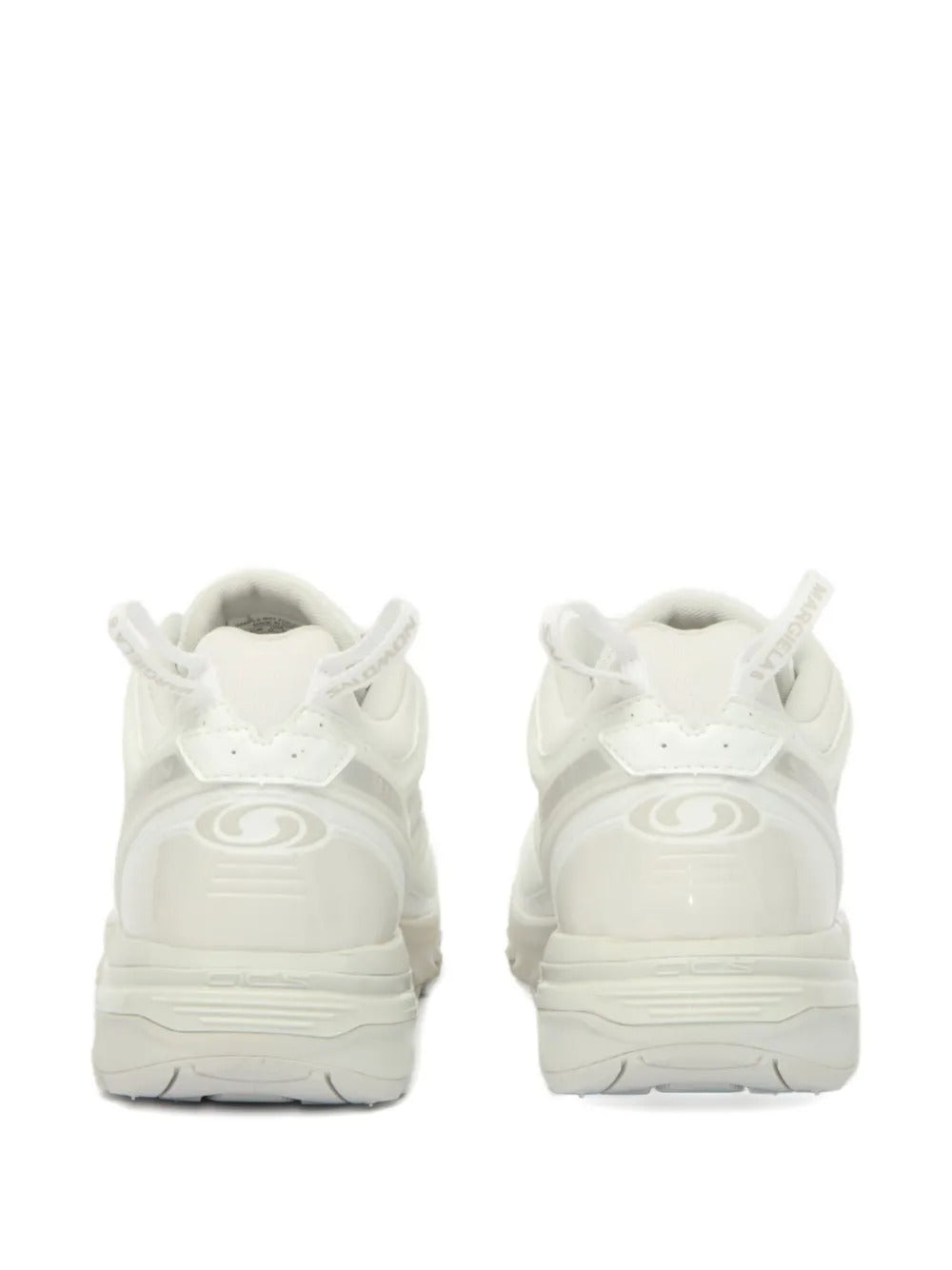 White sneakers, back view