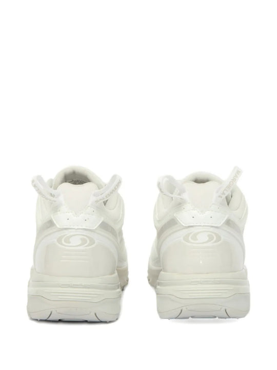 White sneakers, back view
