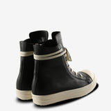 Black sneakers, back view