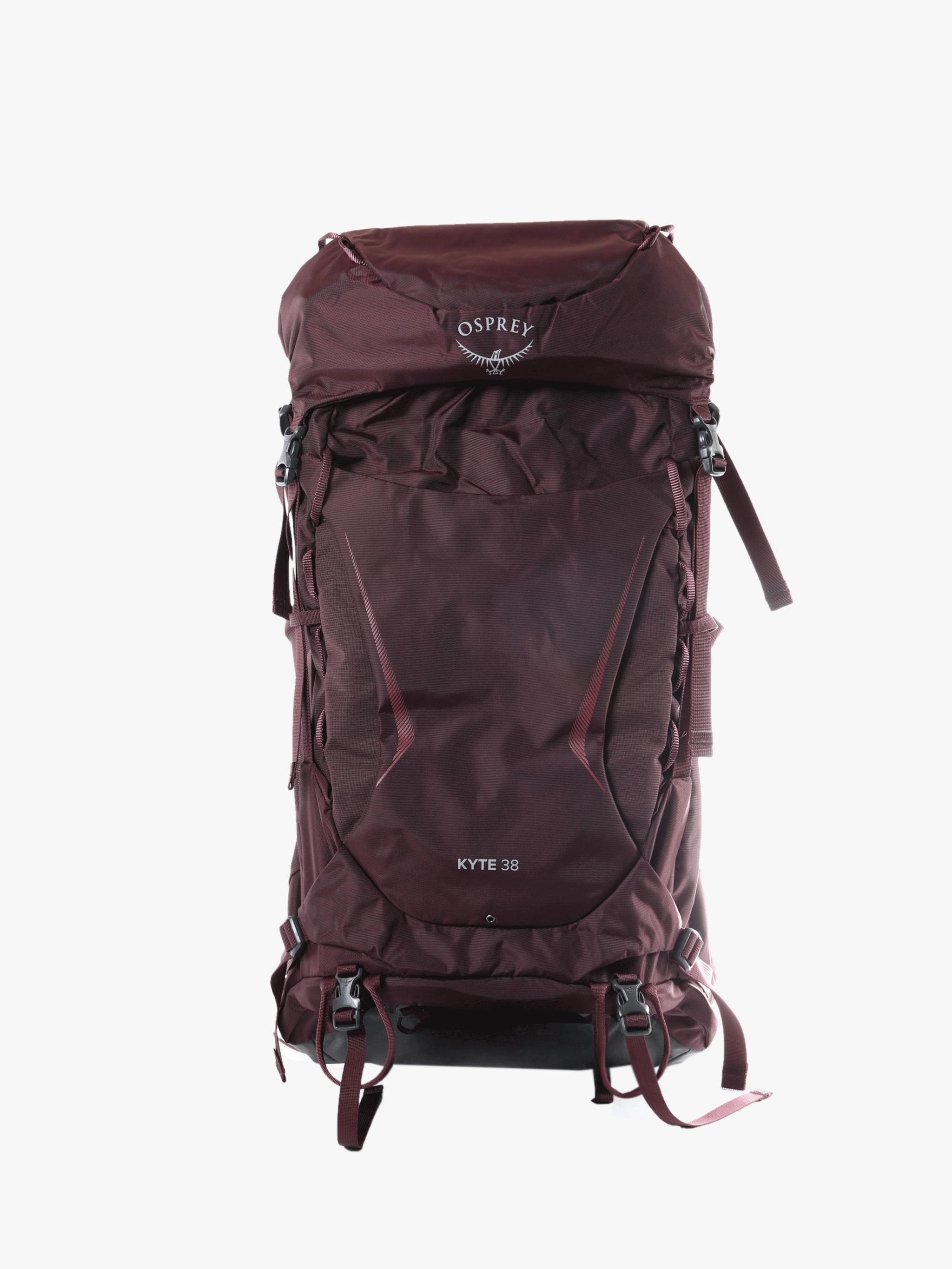 Purple bag, front view