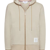 Tan hoodies, front view