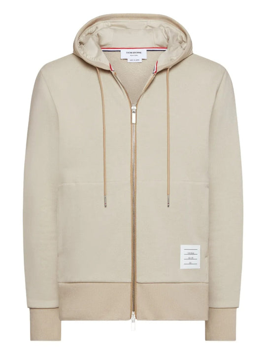Tan hoodies, front view