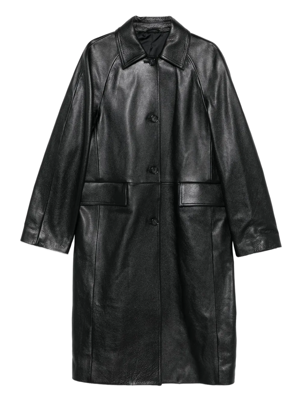 Black coat,front view
