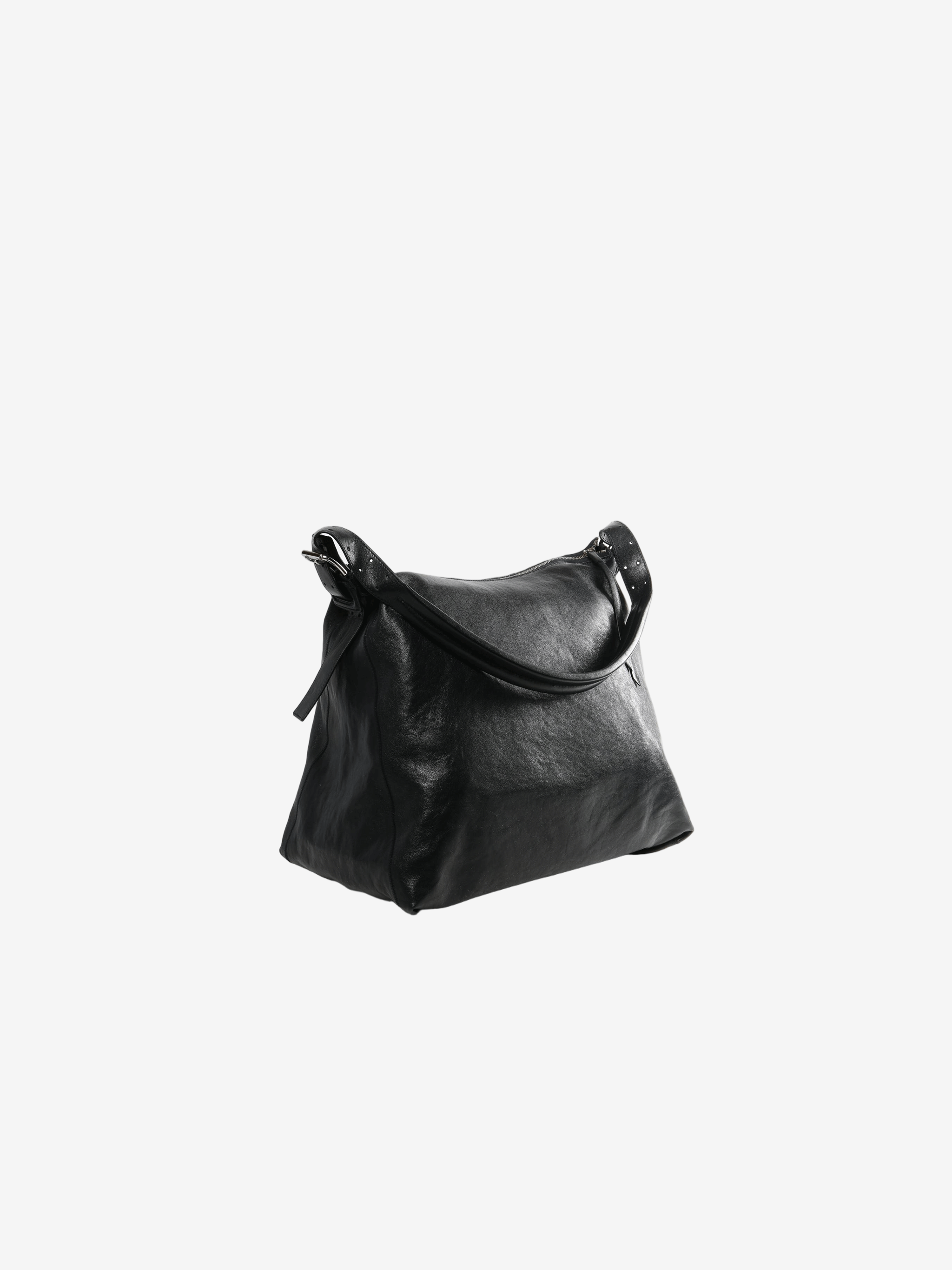 Black bag, back view
