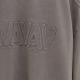 Close up of Grey t-shirt, showing texture of the 100% cotton fabric