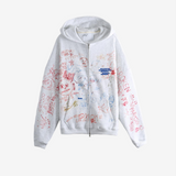 Grey hoodie, front view