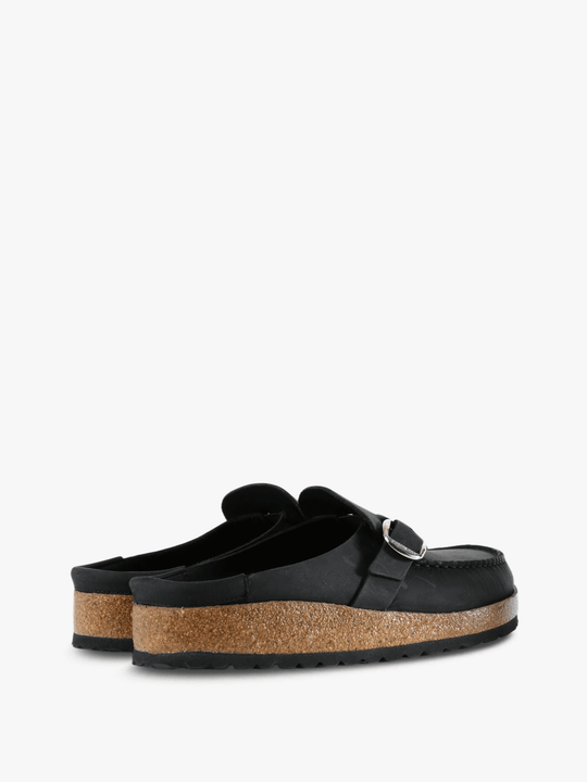 Black sandals, side view