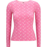 Pink top, front view