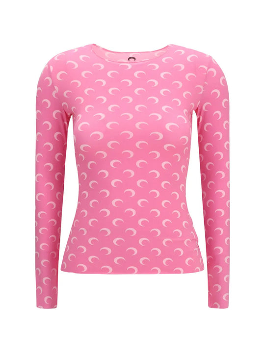 Pink top, front view