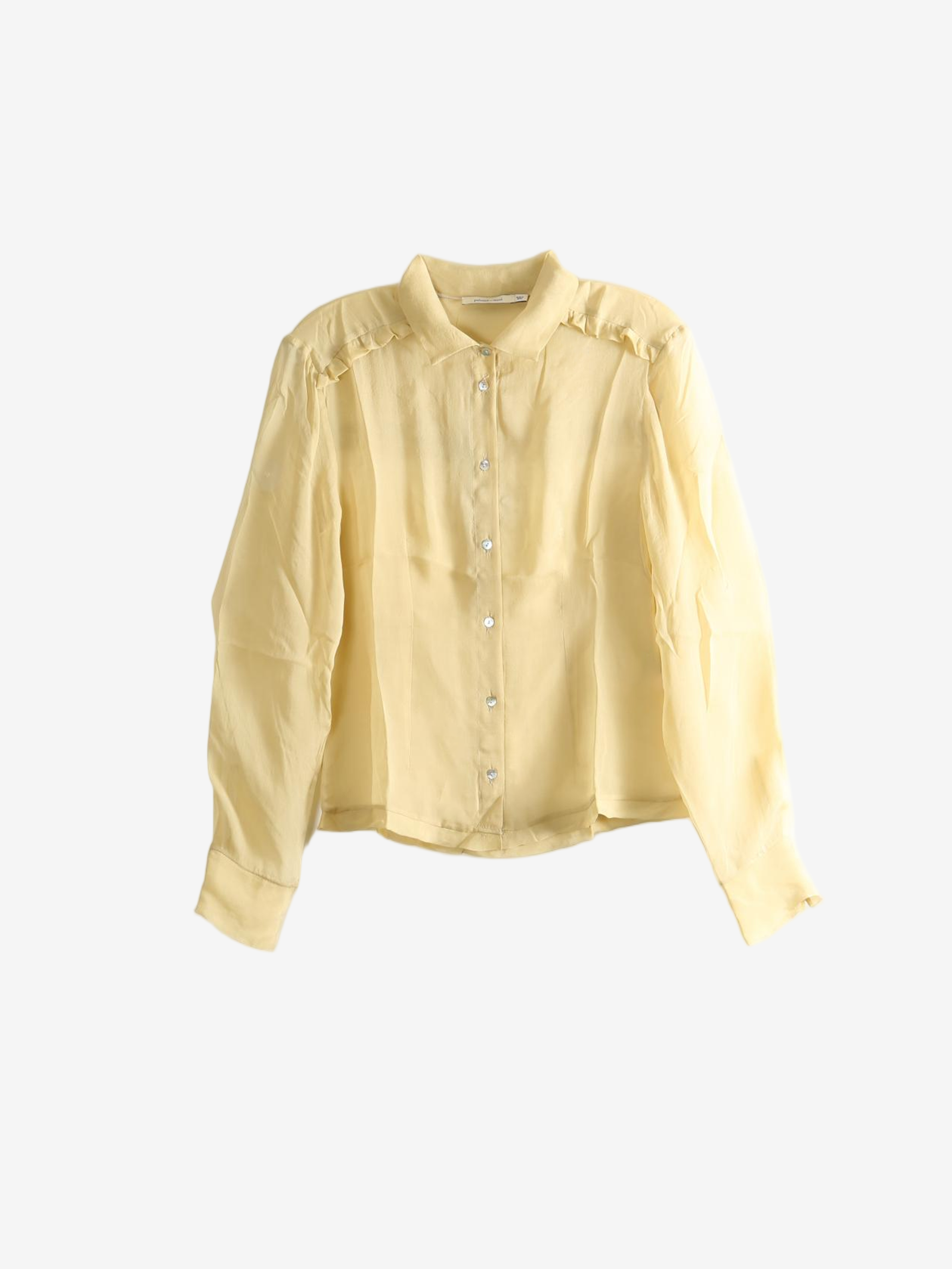 Tan shirt, front view
