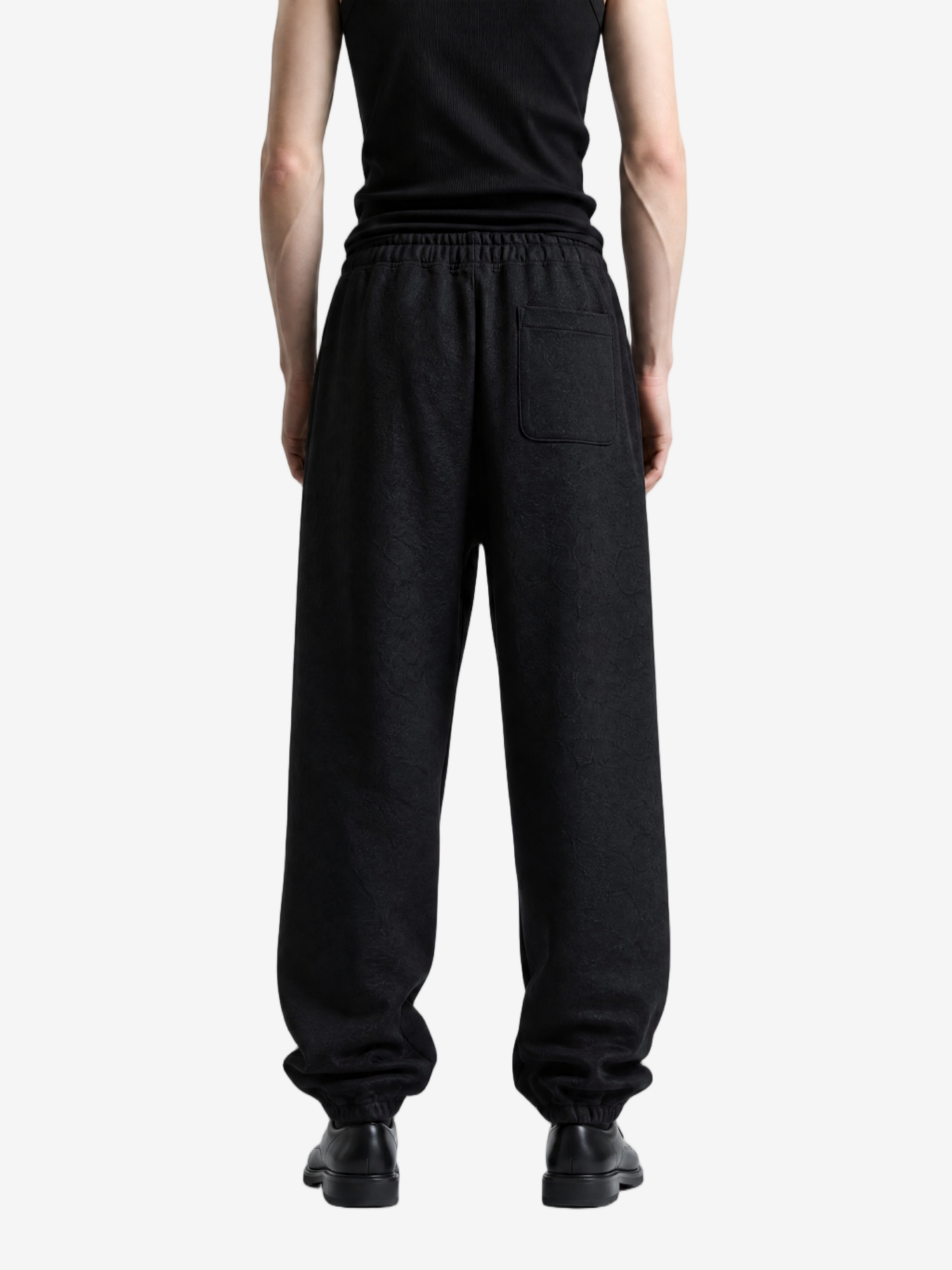 Black pants, full body view