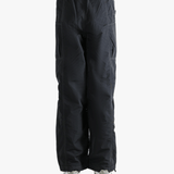 Black pants worn by a person, showing the pants fit