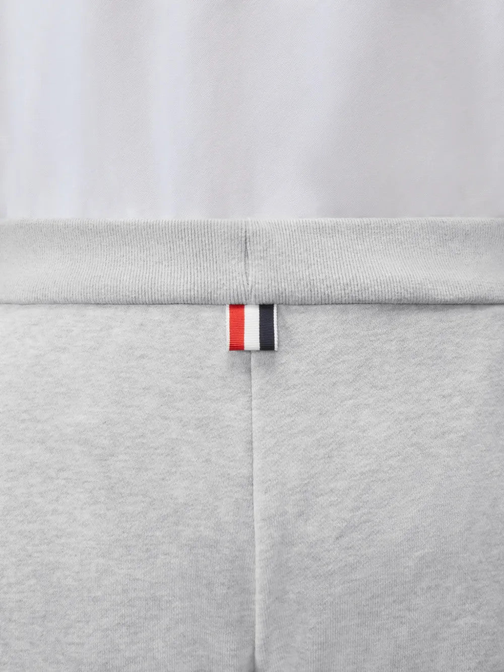 Close up of Grey hoodie, showing texture of the 100% cotton fabric