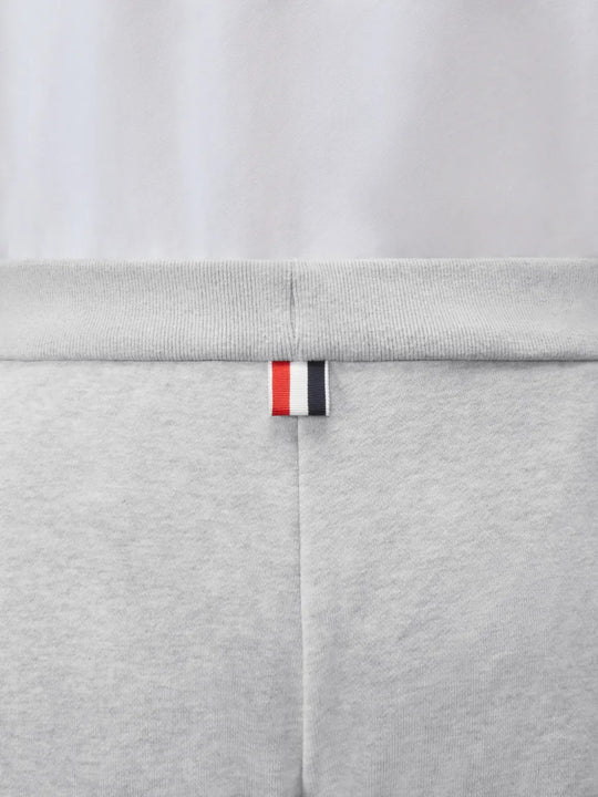 Close up of Grey hoodie, showing texture of the 100% cotton fabric