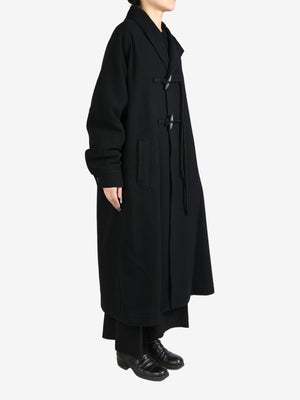 Y'S Women Long Toggle Button Coat