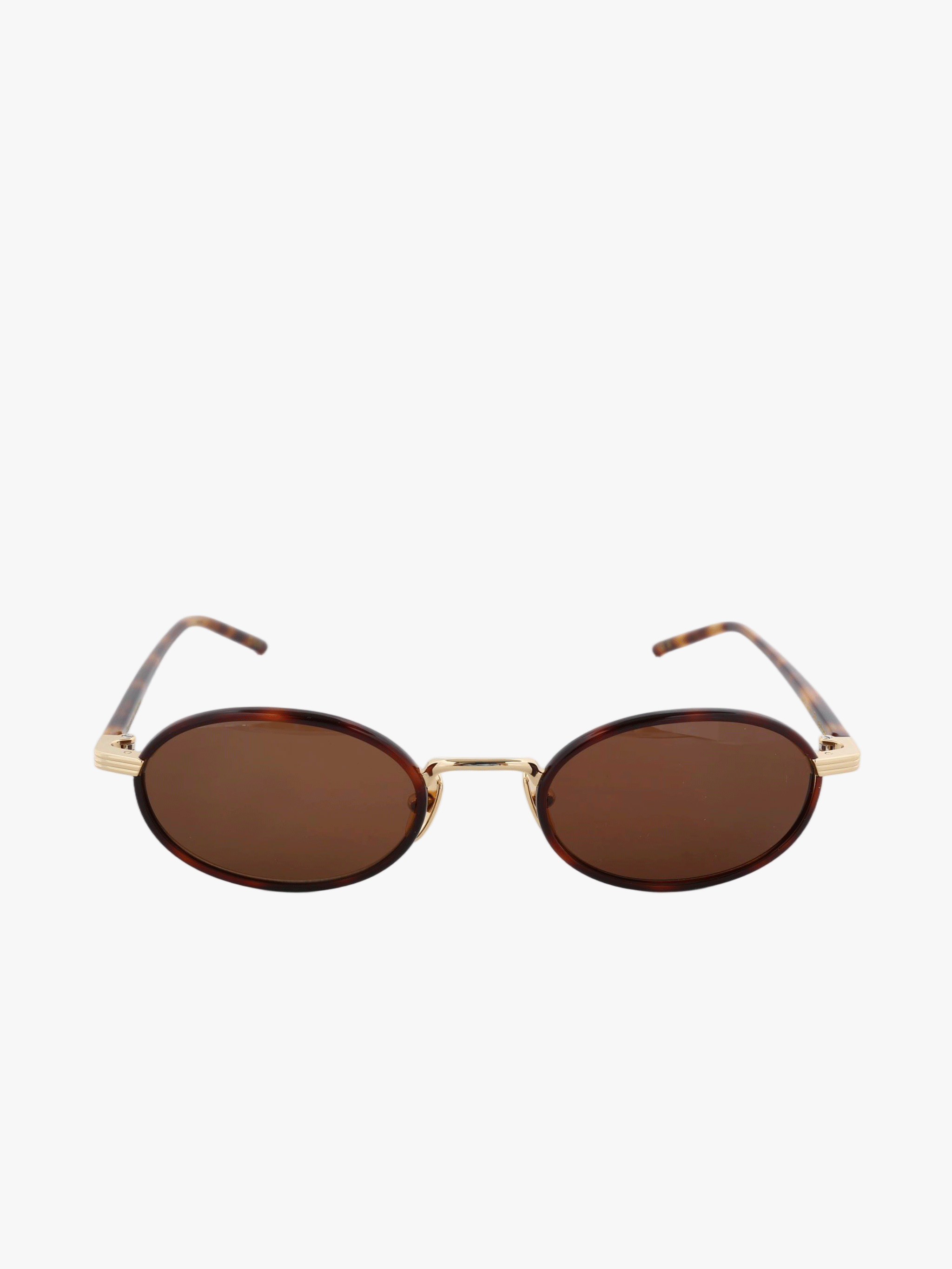 Brown eyewear, front view