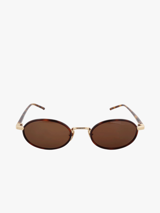 Brown eyewear, front view