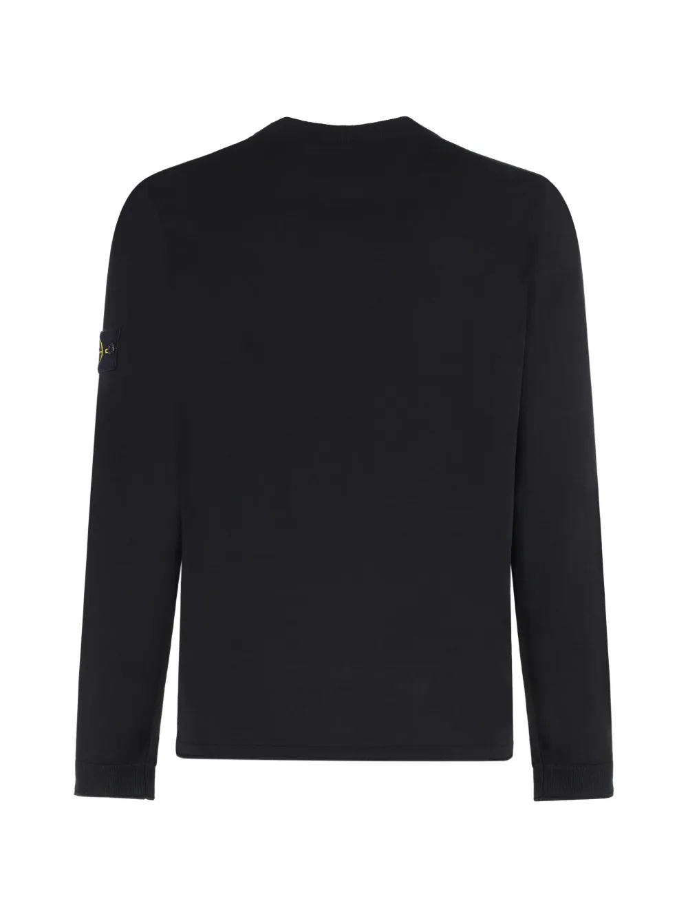 Black shirt, back view