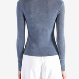 AMOMENTO - Women Mock Neck Top