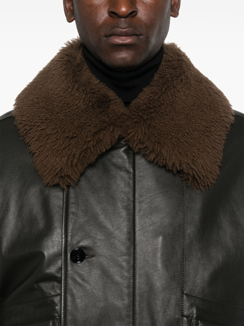 LEMAIRE - Men Quilted Leather Blouson