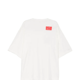 White t-shirt,back view