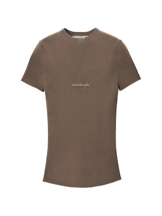 Brown t-shirt, front view