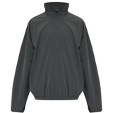 grey jacket, front view