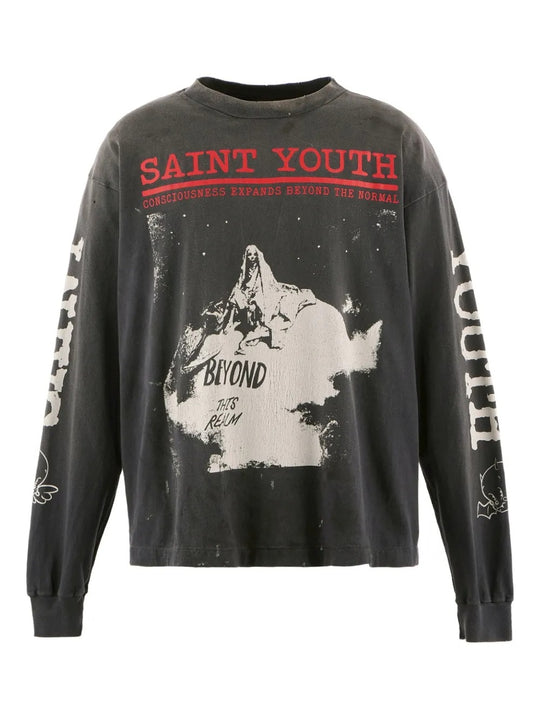 Black t-shirt, front view