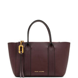 Burgundy bag, front view