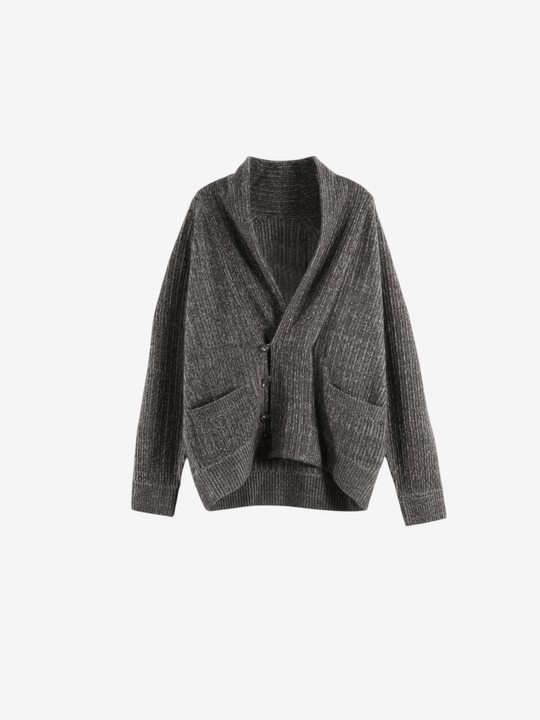 Grey knitwear, front view