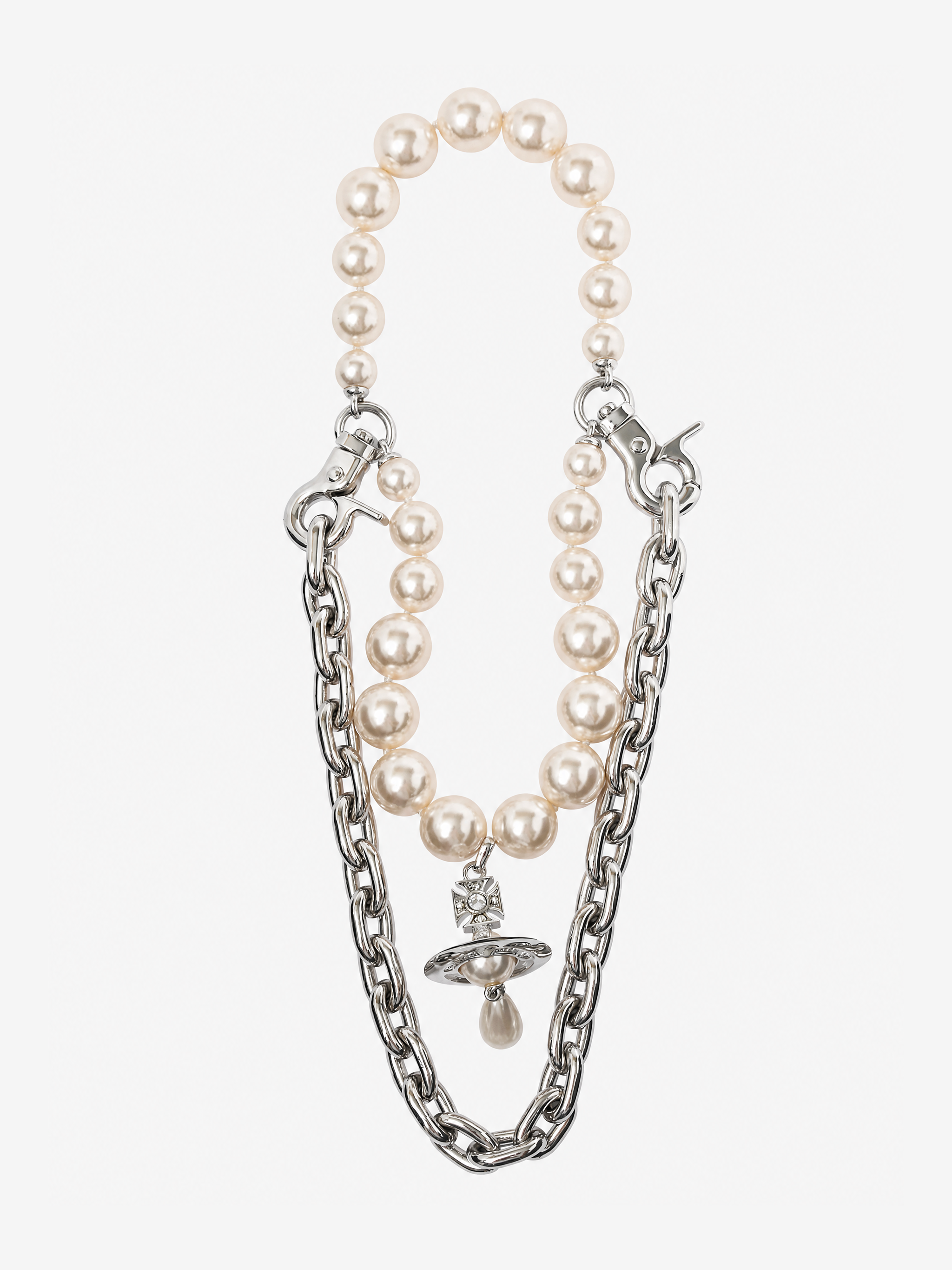 Grey jewelry, front view