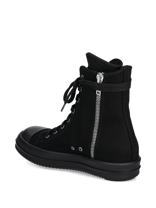 Black sneakers,back view