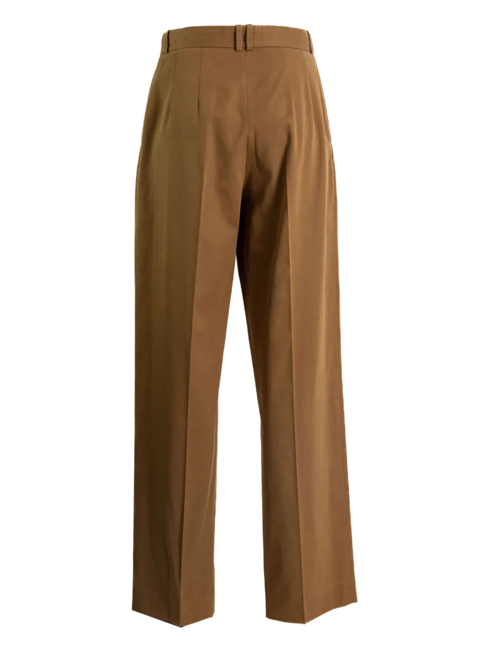 Brown pants , back view