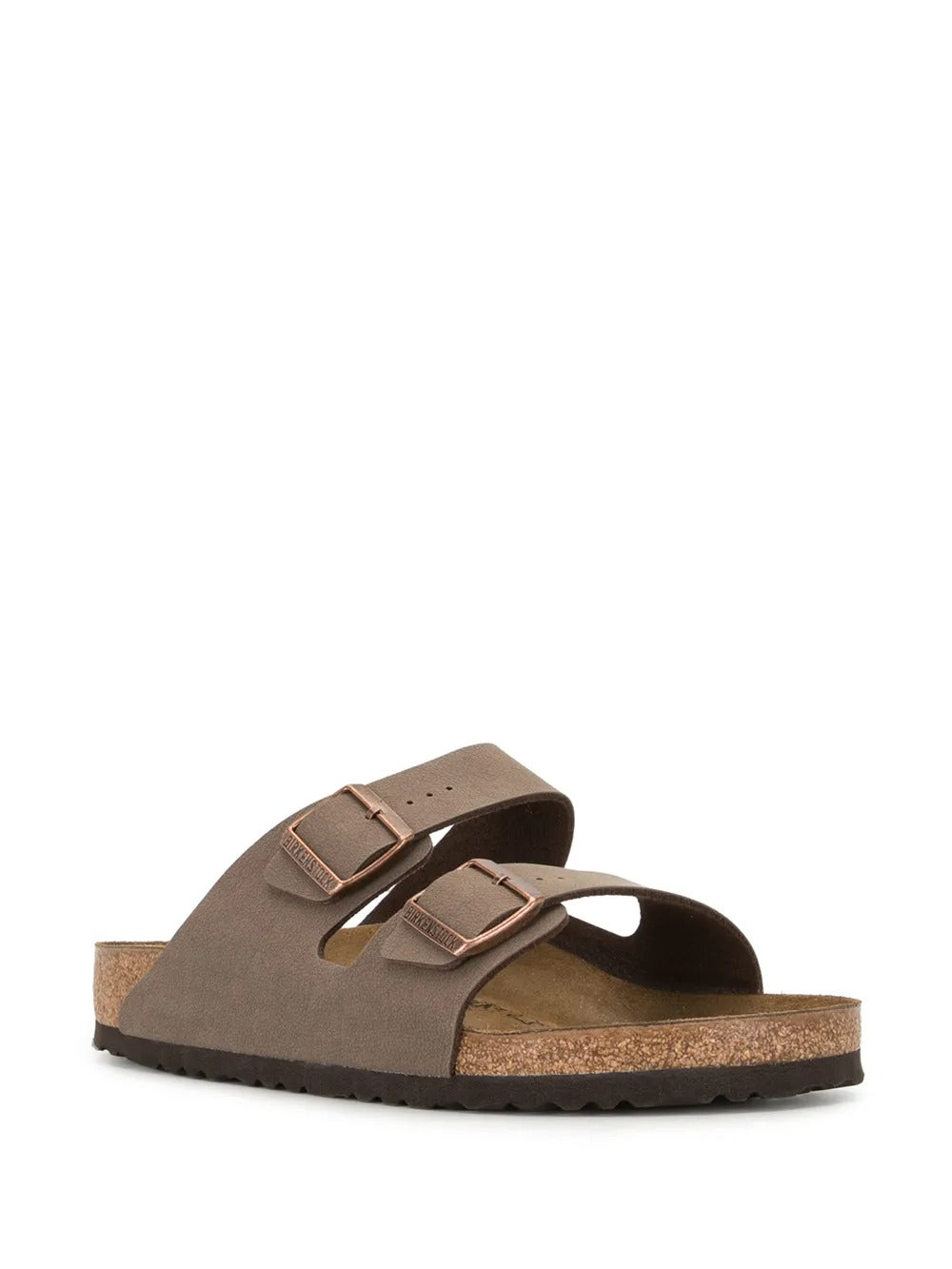 Brown sandals, front view