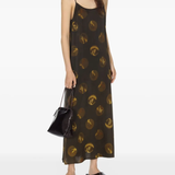 Brown dresses, full body view