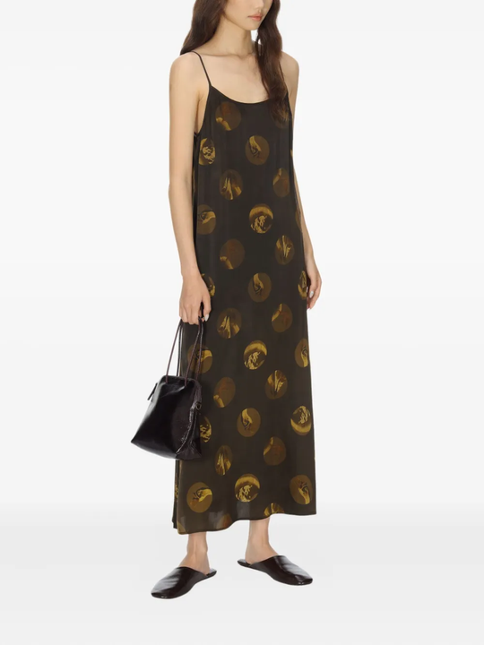 Brown dresses, full body view