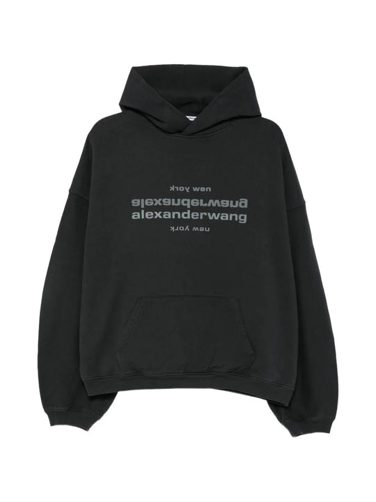 Black hoodie, front view