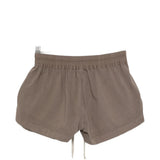 Tan shorts, front view