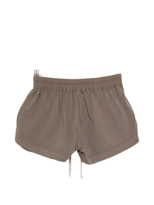 Tan shorts, front view